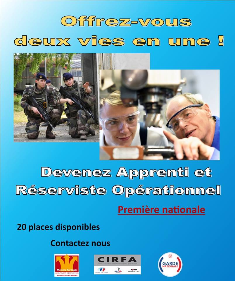 Devenez apprenti et réserviste opérationnel